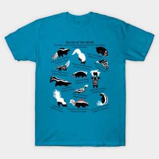 Skunks of the World: Species of Mephitidae T-Shirt